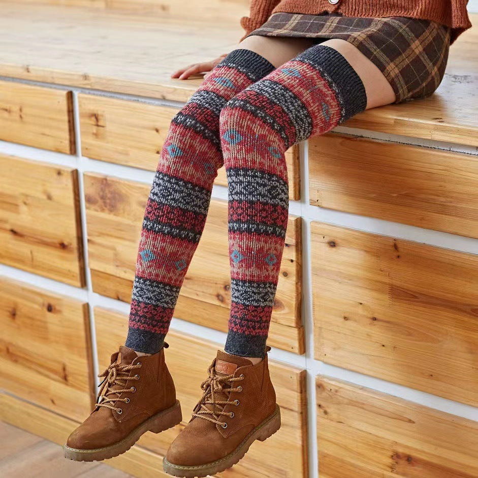 Autumn And Winter Angora Wool Knee Socks Women b1f9508c 2d46 4e0a b8c1 e065c15474fc