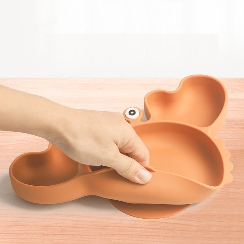 Silicone Split Cutlery Crab Plate For Infants b2036e4d 3f58 4ad7 8a17 aef4ce91639d