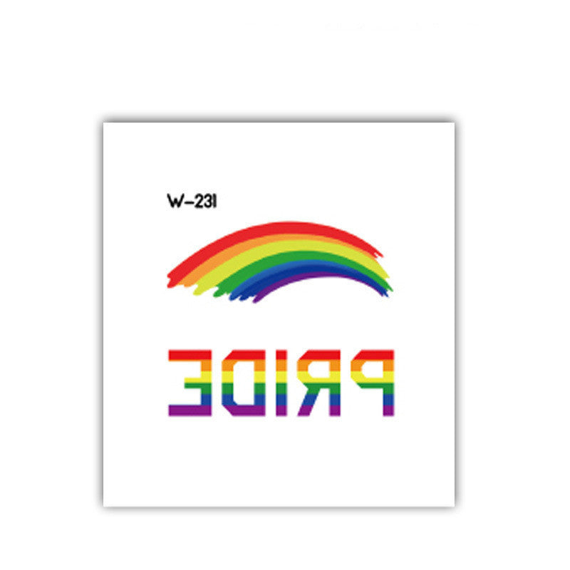 Face Stick Rainbow Geometric Flower Arm Tattoo Sticker b214f26b 00db 458d a44b 0211527178cc