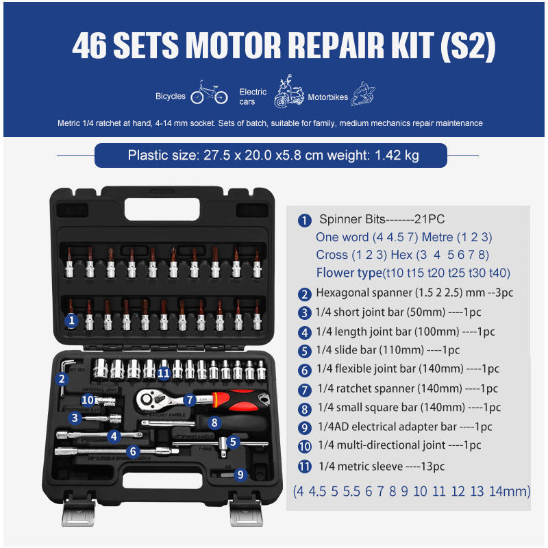 Socket Ratchet Wrench Set Repair Tools b218b944 d625 451c 8a44 f9972ba34978