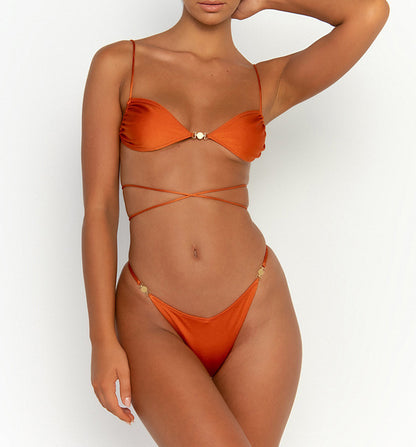 Quick-drying Swimsuit Women's Split Halter Bikini b21b8f1b adce 477a 8a03 14c1caa2a991