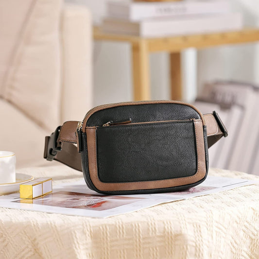 Leisure And Versatile Synthetic Leather Women's Waist Bag b21e9491 46e6 49a5 a84d 759336c0ac09