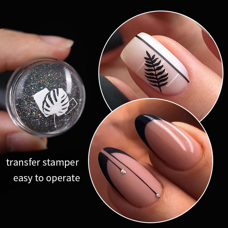 Nail Stamp Printed Transparent Colorful Handle Seal Magic Color Laser b2204e14 eb05 4976 ac16 4cb0fd19f22b