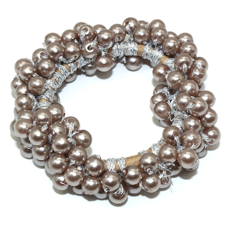 Handmade Crochet Rubber Band Hair Tie Pearl b22a3f30 3303 4dbd 8ff0 540f36547cda