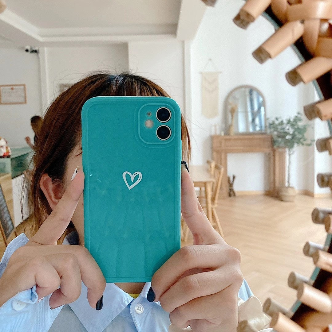 Couples Love Suitable For Iphone14 Phone Case SE, 13 Solid Color 12, XsMax Soft Case b2433b86 e553 41de b74a 911324ba2eef
