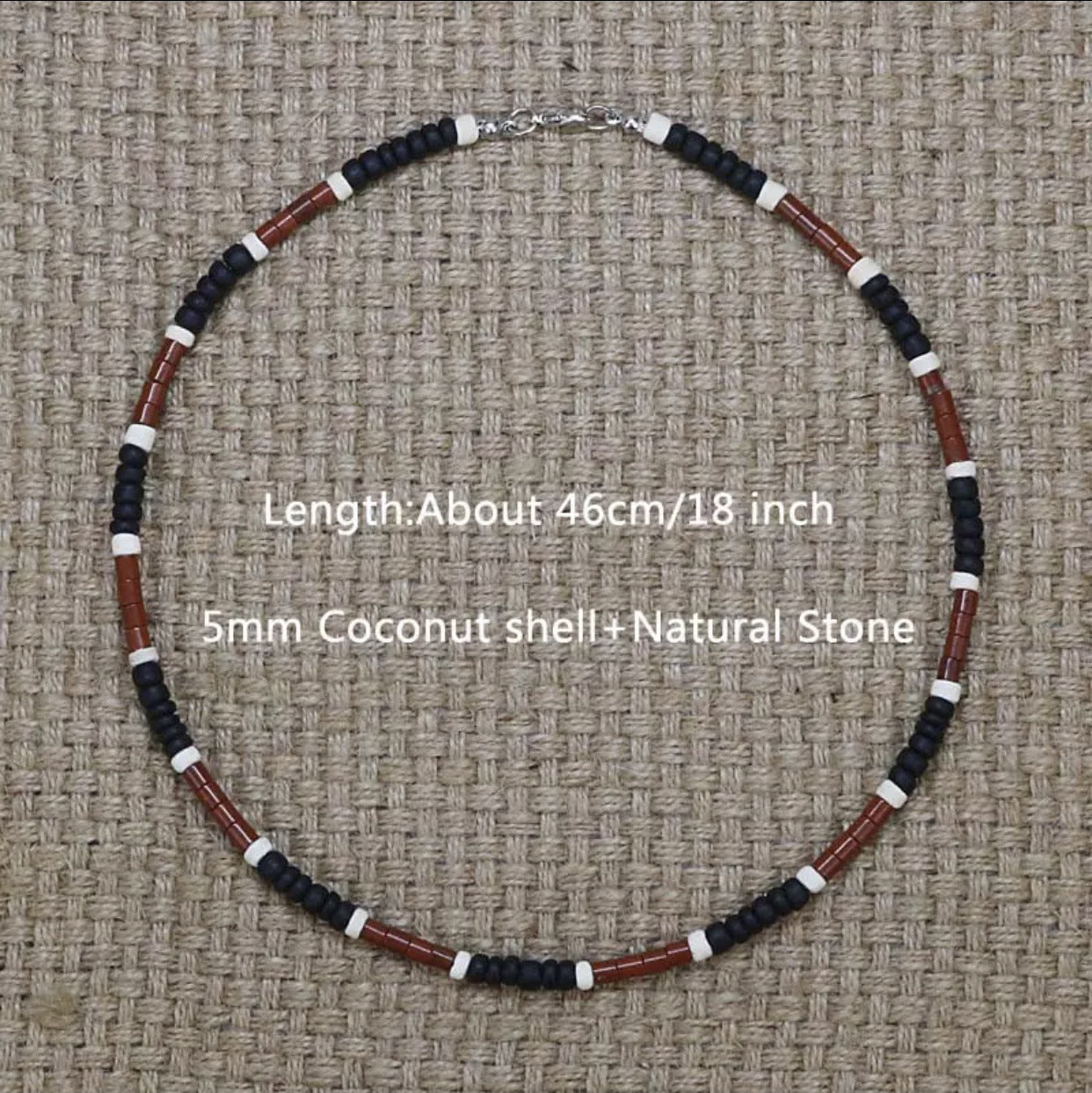 Men's Beaded Tribal Necklace Coir Surf b2467076 a5bd 46e1 b75e 283ac5e9febe