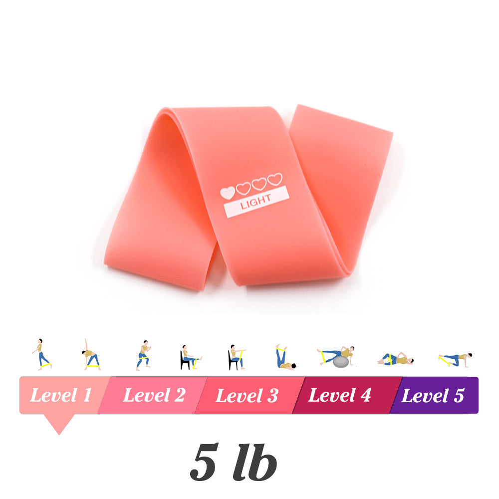 Yoga Resistance Rubber Bands Indoor Outdoor Fitness Equipment 0.35mm-1.1mm Pilates Sport Training Workout Elastic Bands b24bb
