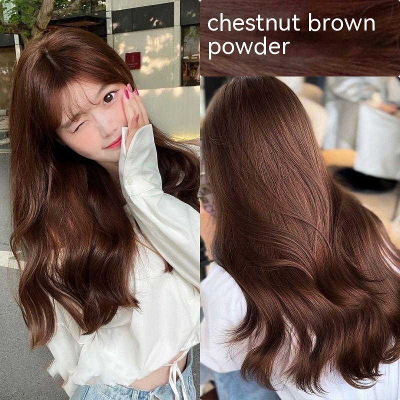Ammonia-free Hair Color Paste Monochrome Paste Cover White Hair Multi-segment Color One-step Black Tea Gray Blue Black Hair D