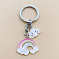 Women's Simple White Cloud Rainbow Key Chain b271fe10 4109 4fa0 8cf5 723066e83f7c