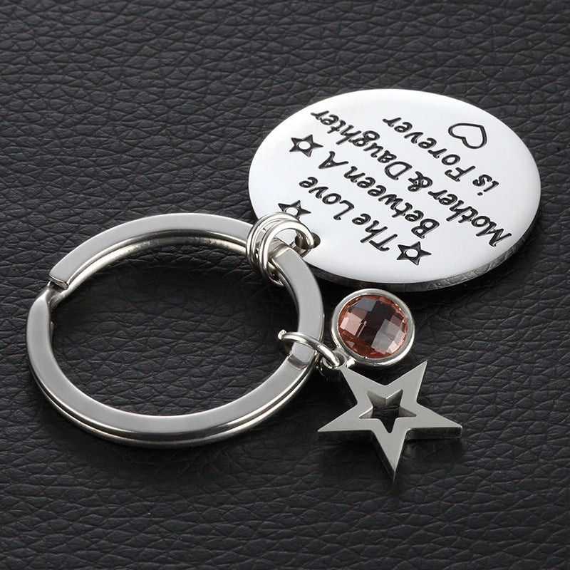 Stainless Steel And Titanium Steel Keychain Fashion Diamond Small Hanging b2720787 4347 4c9e 97e3 561700f1fecf