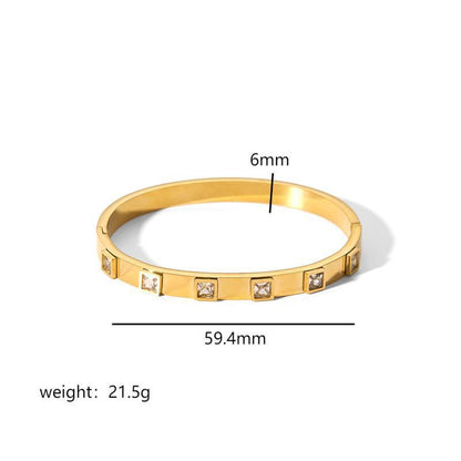 Ins Style Titanium Steel Bracelet Six-pointed Star Buckle b274bef4 414b 4695 9a9d 017602128ba0