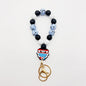 Silicone Wooden Beads Bracelet Keychain b2778e04 a87b 45c7 a571 22708eccdcdd