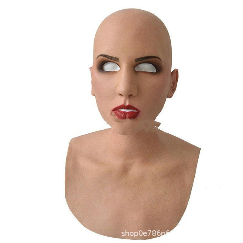 Old White Mask Bald Old Latex Headgear Halloween Cosplay Funny Props b277dfec 9406 4fab aadf cc4a6fde1fbf