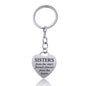 Stainless Steel Heart Sisters Best Friends Inspirational Keychains b2801845 9bdf 4b64 83f2 bf1d114fd3e7