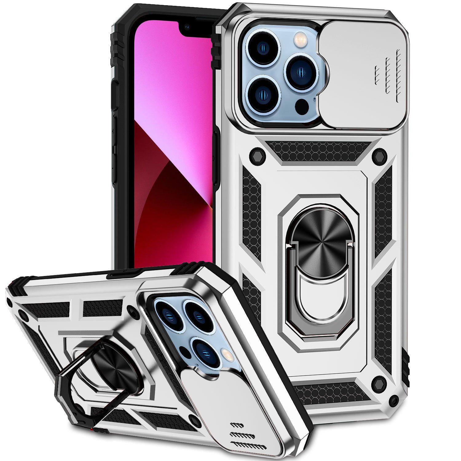 Phone Case Anti-fall Magnetic Bracket Lens Cover - 图片 7