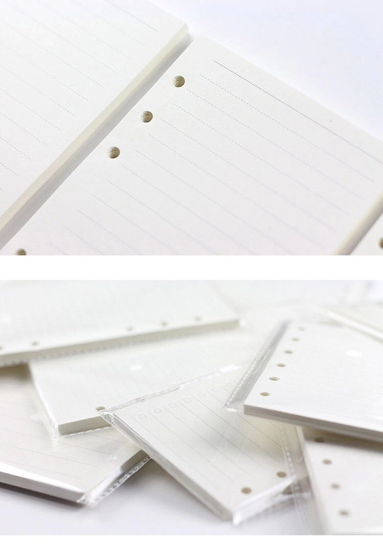 6-hole Notebook Loose-leaf Refill Blank Dot Matrix Horizontal Line - 图片 7