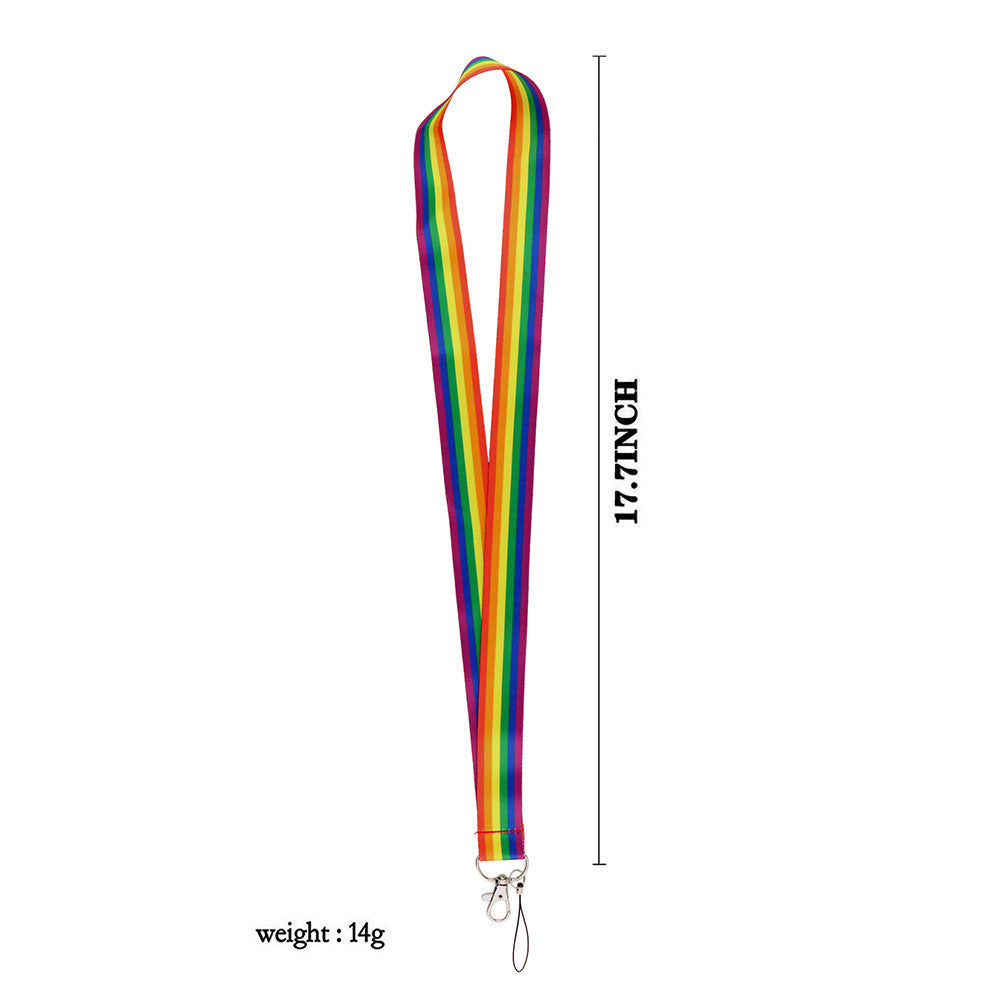 Rainbow Mobile Phone U Disk Document Lanyard Key Chain b2890cd5 9f19 4dab 90c7 93de385117be