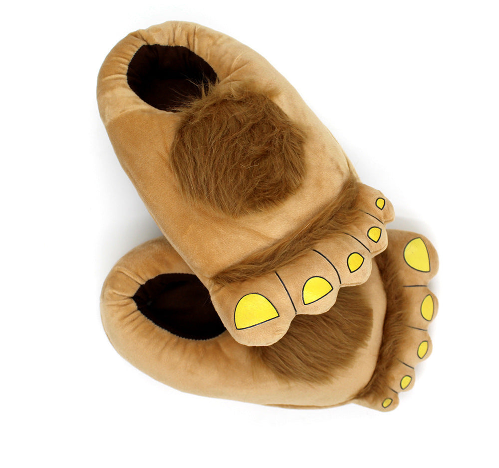 Creative Hobbit Plush Cotton Slippers Men's Plus Size Package Root New Platform Warm Shoes b2a1bb32 92b0 4424 855d 9ecaa4ab9c