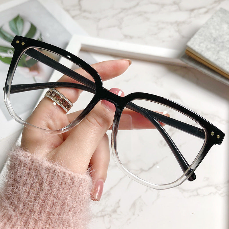 Anti-blue Light Glasses Women's Korean-style Plain Irregular Glasses Frame b2a6ffb7 d65a 4260 8180 a9b9ef550b37 1c760d03 61fe