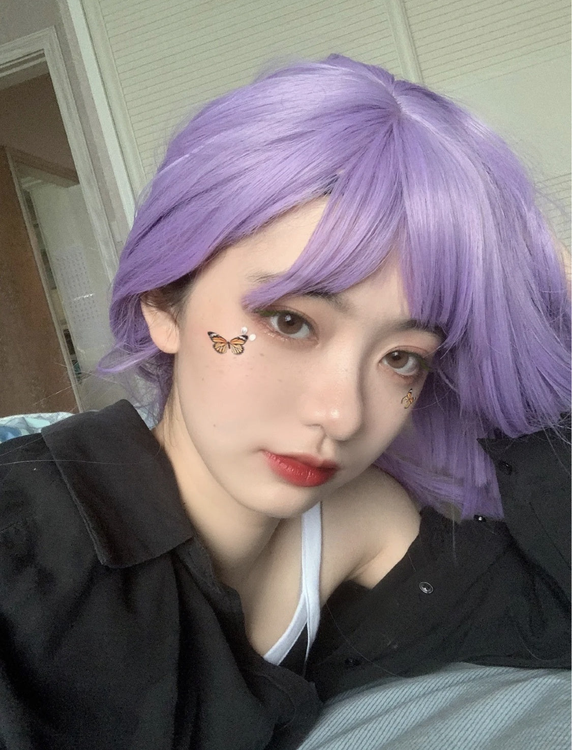 Ammonia-free Hair Color Paste Monochrome Paste Cover White Hair Multi-segment Color One-step Black Tea Gray Blue Black Hair D