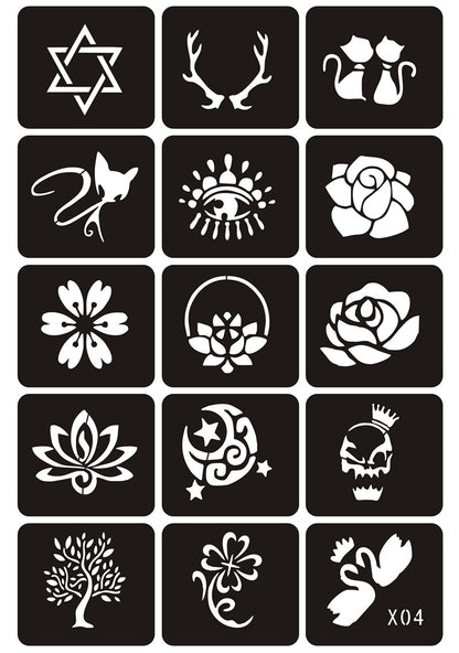 Hollow Tattoo Mold Women's Spray Paint b2c2cad2 55fe 463d 8431 890e4ed10952
