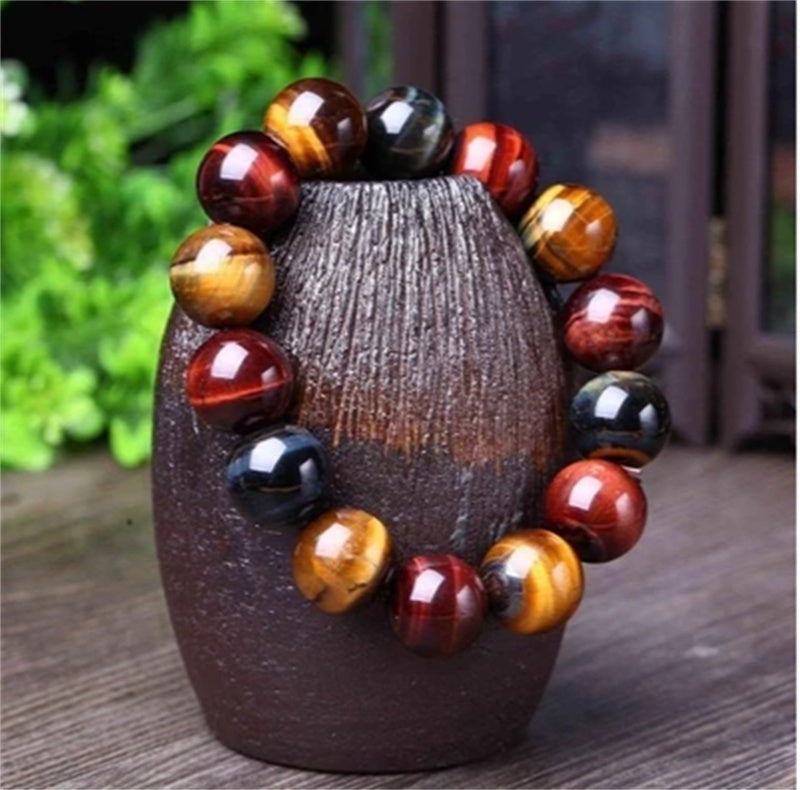 Tiger Eye Natural Crystal Stone Buddha Bead Bracelet b2c9fcc9 c343 4a9c ab2d c1a5bd65c495