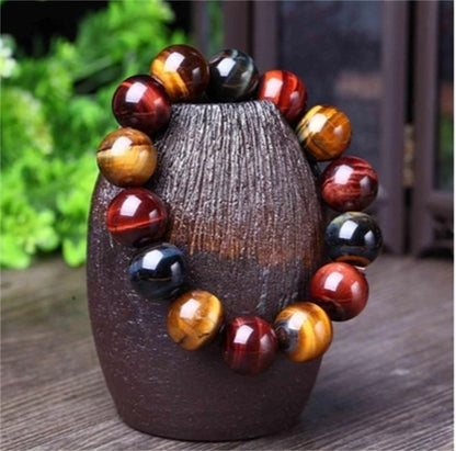 Tiger Eye Natural Crystal Stone Buddha Bead Bracelet b2c9fcc9 c343 4a9c ab2d c1a5bd65c495