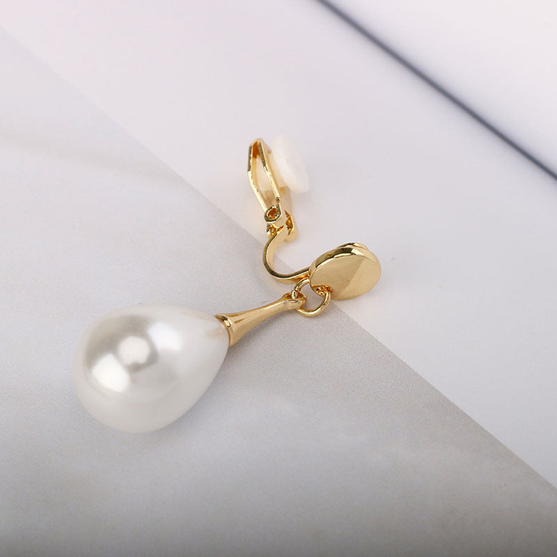 Simple Elegant Pearl Ear Clip Without Pierced Women b2eb25ca d4f6 440f 9a48 57a03af6b414