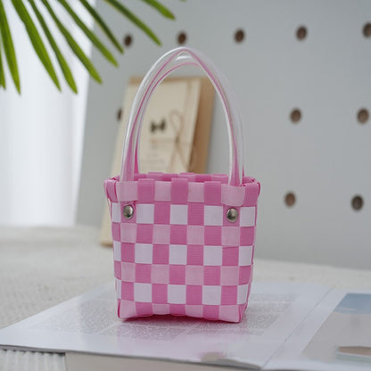 Ins Style Portable Small Square Bag Woven b2eb2c06 ff18 4820 906f 88ff4c725b14