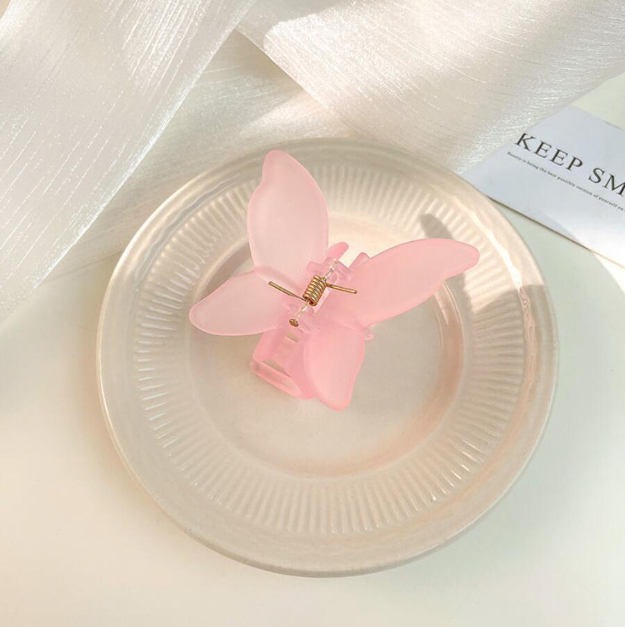 Korean Super Fairy Butterfly Hairpin Frosted Shark Headgear b2eeb1b2 cf81 43a9 82db 56537b3a51a3