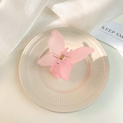 Korean Super Fairy Butterfly Hairpin Frosted Shark Headgear b2eeb1b2 cf81 43a9 82db 56537b3a51a3