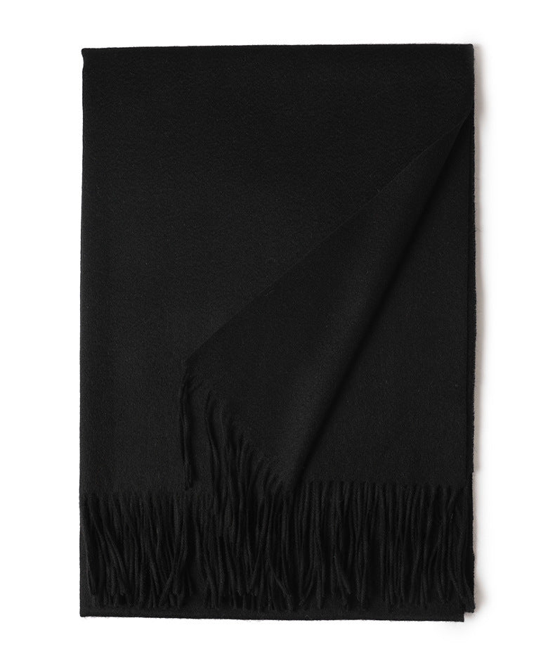 New Solid Color Wool Long Beard Warm Tassel Scarf Thick b2f63f77 1382 472a 99c9 16e9d799dc0e