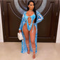 Fashion Ladies Print Cape Swimsuit 2pcs b3005451 7cf0 4681 be1b 50070e0d1fe7