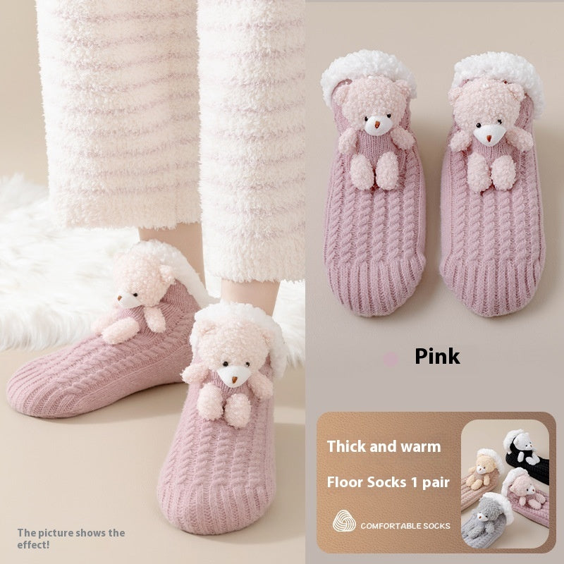 Women's Thick Socks Winter Fleece Lined Padded Warm Keeping Lambswool b325c3cf 90af 45aa ad14 17872567ea31 trans