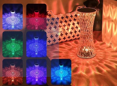 Creative Crystal Diamond Table Lamp Rechargeable Acrylic Bedroom Bedside b32b566e 785e 4042 ab2b 57aa771a9070