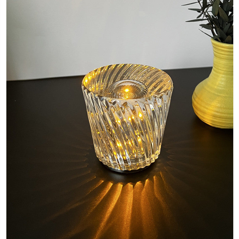 Nordic Bar Restaurant Bedside USB Wireless Charging Atmosphere Crystal Lamp b33390a6 3b22 4099 bcc0 ef7b5efd5632