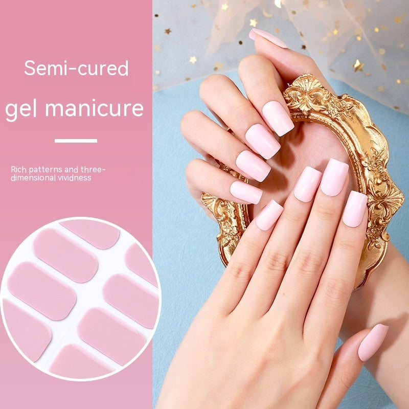 Gel Nail Stickers Pure Color UV Semi-curing Phototherapy b342aaf5 2464 4a20 bd9e 208a90e0eb9a