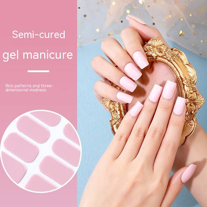 Gel Nail Stickers Pure Color UV Semi-curing Phototherapy b342aaf5 2464 4a20 bd9e 208a90e0eb9a