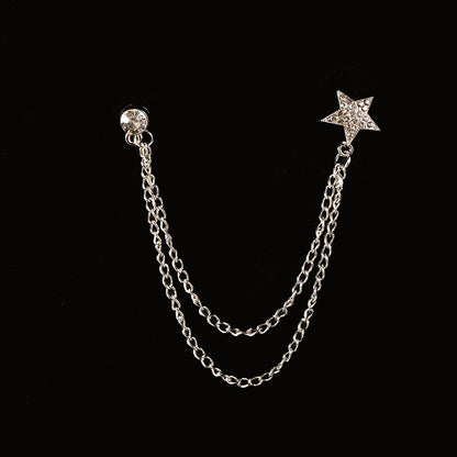 European And American Style Five-pointed Star Clothing All-match Corsage b357e639 3610 44a7 9a8e a3a2171dc1e9