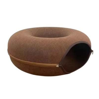 Four Seasons Available Cat Round Felt Pet Nest b35d359b 441d 48f3 a011 490df8c39734