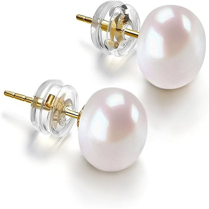 French Retro Affordable Luxury Artificial Pearl Light Bulb Ear Studs b361267d ace2 4081 bb51 82605e2483c1