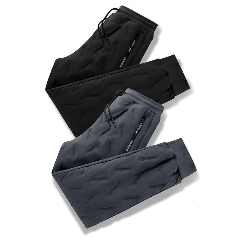 Men's Trousers Winter Velvet Thickening Loose Fleece Pants With Zip Pocket Large Size Windproof Warm Jogging Pants b3b51132 8