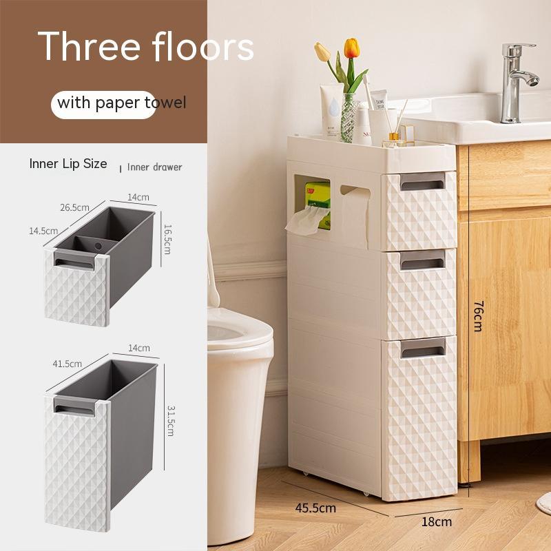 Plastic Floor-standing Multi-layer Toilet Corner Shelf Bathroom Toilet Side Storage Cabinet b3bff2c3 51fa 41d6 af6e 323c60910
