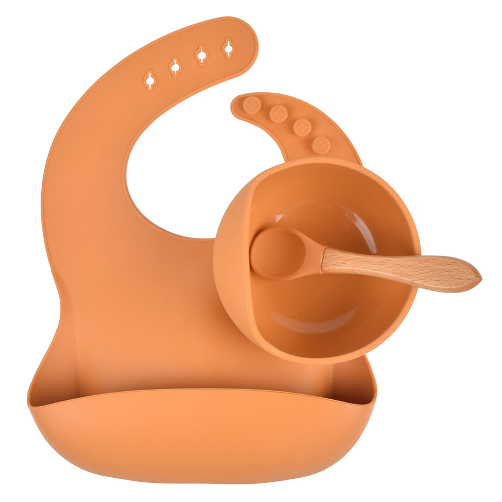 Children's Silicone Suction Cup Bowl Bib Spoon Cutlery 3 Piece Set b3c02c65 b05a 43a9 883f 89ae8b25fbca