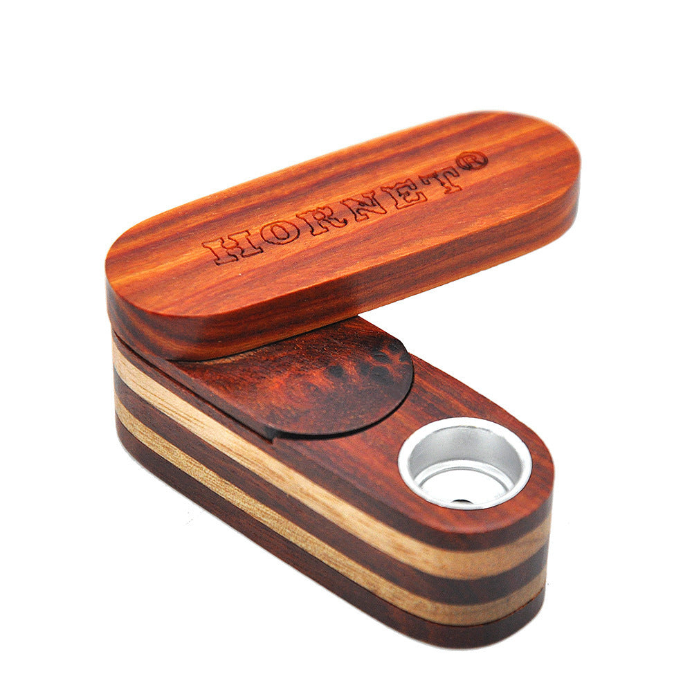Rotating Wooden Pipe With Fluted Double Layer Small Pipe, Easy To Carry b3c0ae94 433b 4796 b45c 610368c2910d