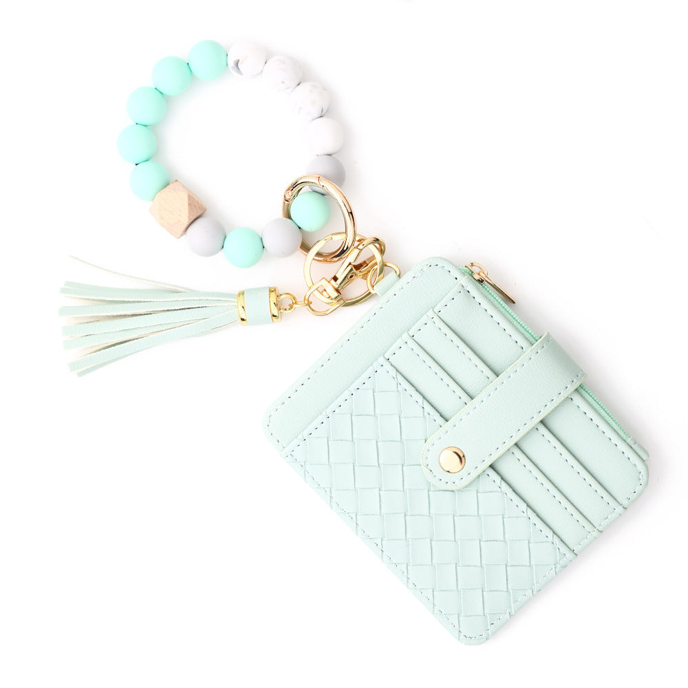 European And American Silicone Beads Wrist Multi-layer Large-capacity Coin Purse b3c502d7 0267 4113 883a c611632a7271