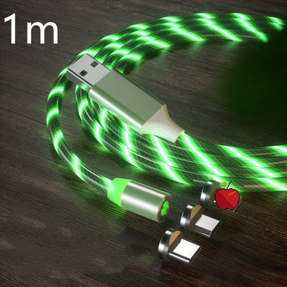Magnetic Charging Cable Streamer Fast Charging Cable Lighting Micro USB Cable LED Magnet Charger Type-C Cable - 图片 15