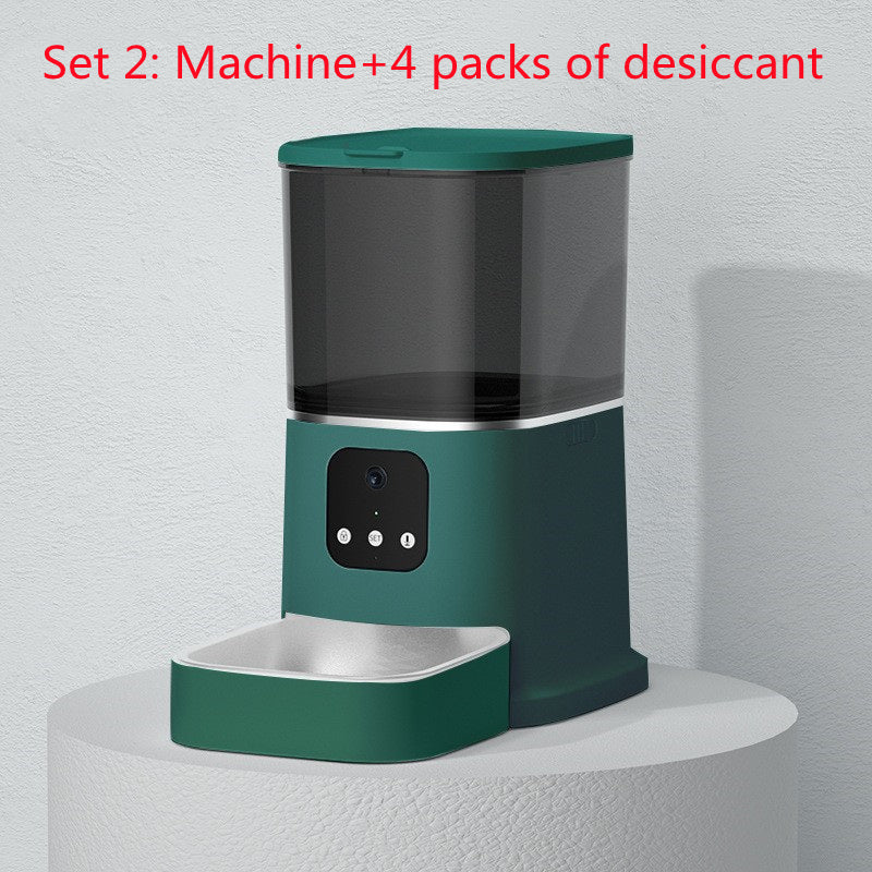 Pet Automatic Feeder Large Capacity Smart Voice Recorder APP Control Timer Feeding Cat Dog Food Dispenser With WiFi Pet Bowl 