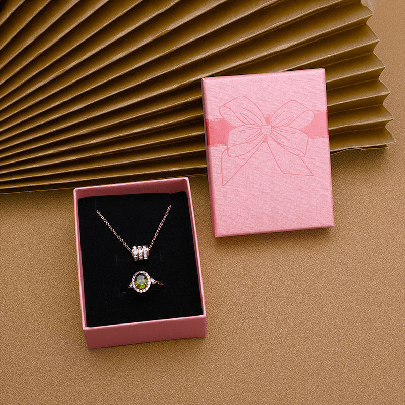 Bow Necklace Earrings Packaging Gift Box b401bf01 7965 47f2 b897 67ec87210979