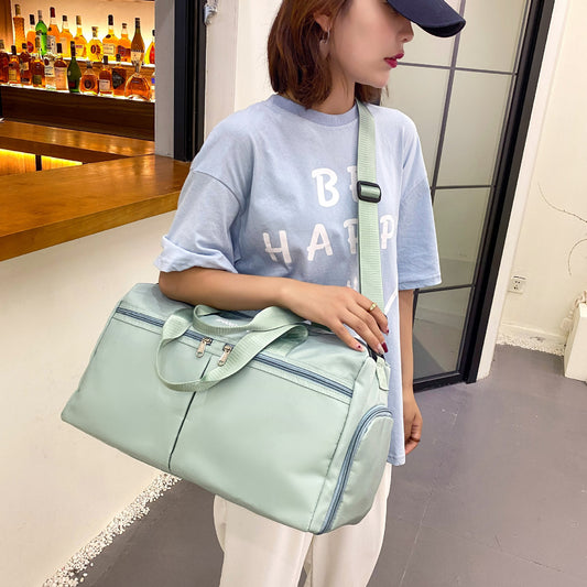 Travel Bag Women's Large Capacity Sports Fitness Portable Yoga Bag b407f17b dcbe 482a 8c46 8569483bda2c